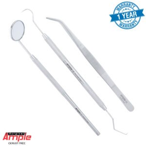 Dental Examination 3-Piece Kit | Stainless Steel Dentist Tools