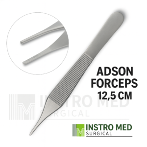 10 Box Reusable Adson Forceps 12.5 cm | Stainless Steel Surgical Tissue Forceps